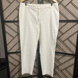 *NWOT* - WHBM White Slim Ankle Pants - size 14